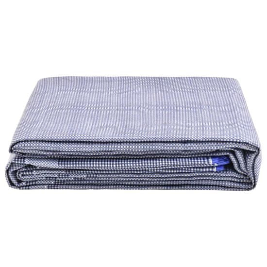 Vidaxl Preproga za šotor 350x250 cm modra