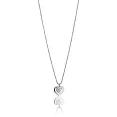 Victoria Walls NY Romantična jeklena ogrlica s kristali VN1093S