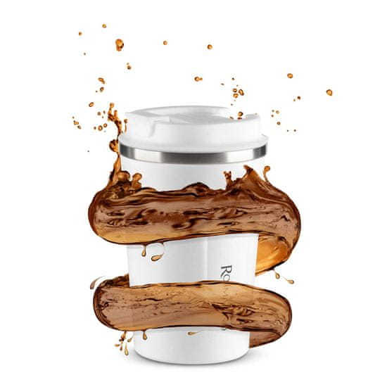 Rosmarino termo lonček za kavo, 350 ml, bel
