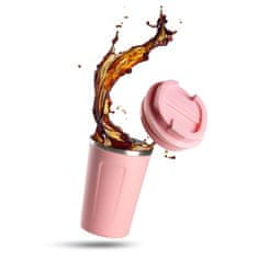 Rosmarino termo lonček za kavo, 350 ml, roza - odprta embalaža