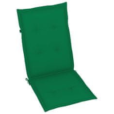 Vidaxl Blazine za vrtne stole 6 kosov zelene 120x50x3 cm blago