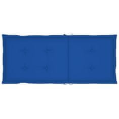 Vidaxl Blazine za vrtne stole 4 kosi kraljevsko modre 120x50x3 cm