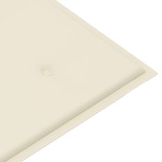 Vidaxl Zložljiva vrtna klop z blazino 118 cm bambus