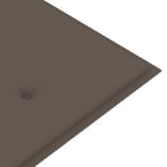 Vidaxl Blazina za vrtno klop taupe 180x50x4 cm oxford tkanina