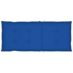 Vidaxl Blazine za vrtne stole 6 kosov kraljevsko modre 120x50x3 cm