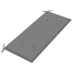 Vidaxl Blazina za vrtno klop siva 120x50x4 cm
