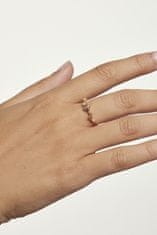 PDPAOLA Očarljiv pozlačen prstan s cirkoni FIVE Gold AN01-210 (Obseg 50 mm)