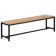 Vidaxl Jedilna klop 160 cm trden robusten mangov les