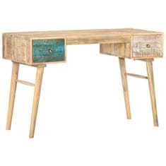 Vidaxl Pisalna miza 118x50x75 cm trden mangov les