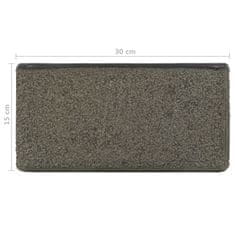 Vidaxl Umivalnik 30x30x15 cm rečni kamen črn