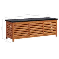 Greatstore Vrtna škatla za shranjevanje 150x50x55 cm evkaliptusov les