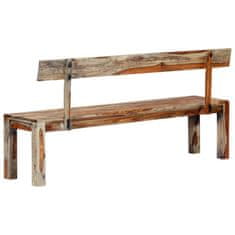 Vidaxl Klop 160 cm siva iz trdnega palisandra