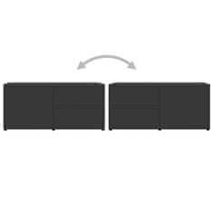 Vidaxl TV omarica siva 80x34x36 cm iverna plošča