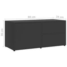 Vidaxl TV omarica siva 80x34x36 cm iverna plošča