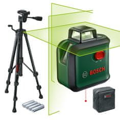 Bosch Advancedl Level 360 + TT 150 linijski laser z zelenim žarkom in stojalom (0603663B04)