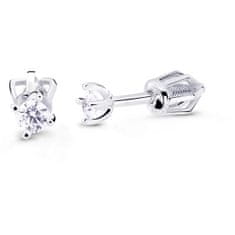 Cutie Diamonds Minimalistični uhani iz belega zlata z diamanti DZ8014-30-00-X-2
