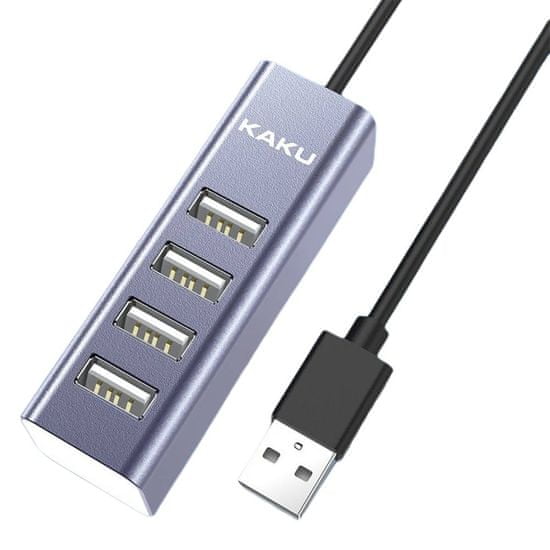 Kaku KSC-383 4x USB HUB adapter, siva