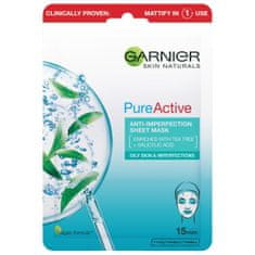 Garnier Skin Naturals Pure Active maska proti nepravilnostim, 28g