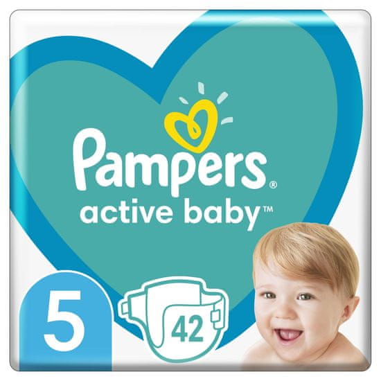 Pampers Active Baby plenice, vel. 5, 10–15 kg, 42 kosov