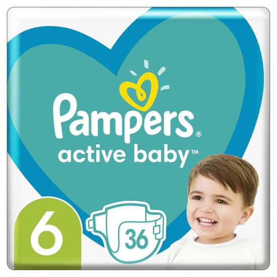 Pampers Active Baby plenice, velikost 6, 13–18 kg, 36 kosov