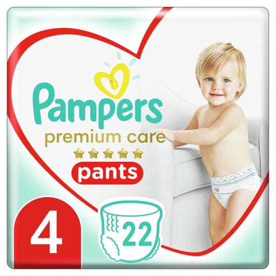 Pampers Premium Care 4 (9-15 kg) hlačne plenice Carry Box 22 kosov