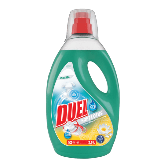 DUEL Soft Lotus tekoči detergent za perilo, 2,6 l