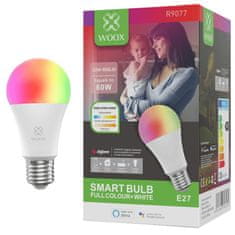 WOOX Smart Zigbee 3.0 R9077 LED sijalka, E27, 10W, RGB