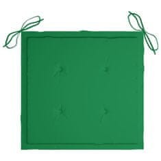 Vidaxl Blazine za vrtne stole 6 kosov zelene 50x50x3 cm oxford tkanina