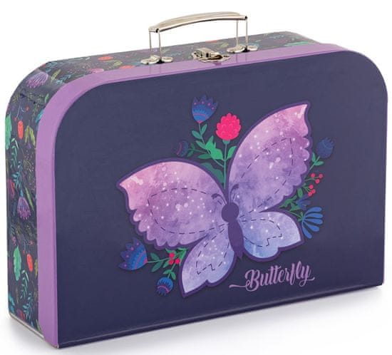 Oxybag Lamino Metulj kovček, 34 cm, vijoličen
