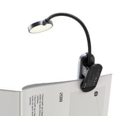 BASEUS Mini LED Reading svetilka s sponko, siva