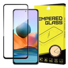 MG Full Glue Super Tough zaščitno steklo za Xiaomi Redmi Note 10 / Redmi Note 10S, črna