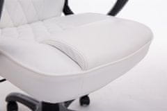 BHM Germany Pisarniški stol BIG XXX, umetno usnje, bela barva