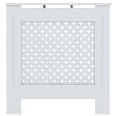 Greatstore Pokrov za radiator MDF bel 78 cm