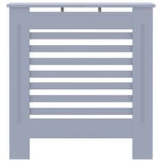 Vidaxl Pokrov za radiator siv MDF 78 cm