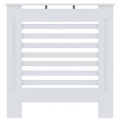 Greatstore Pokrov za radiator MDF bel 78 cm