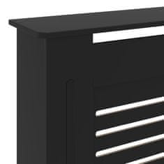 Vidaxl Pokrov za radiator črn MDF 205 cm