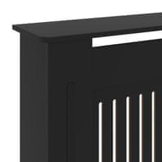 Vidaxl Pokrov za radiator črn MDF 205 cm