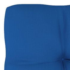 shumee Blazina za kavč iz palet kraljevsko modra 58x58x10 cm