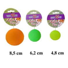 COBBYS PET AIKO FUN Neon trda žoga 8,5cm igrača za pse