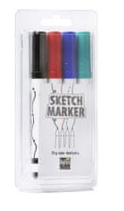MagPaint SketchSet, nepermanentni markerji standardnih barv na blistru 4/1