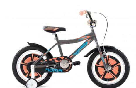 Adria Rocker 16 otroško kolo, sivo-oranžno