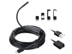 Endoskopska kamera + LED, 5m kabel, Android E-024