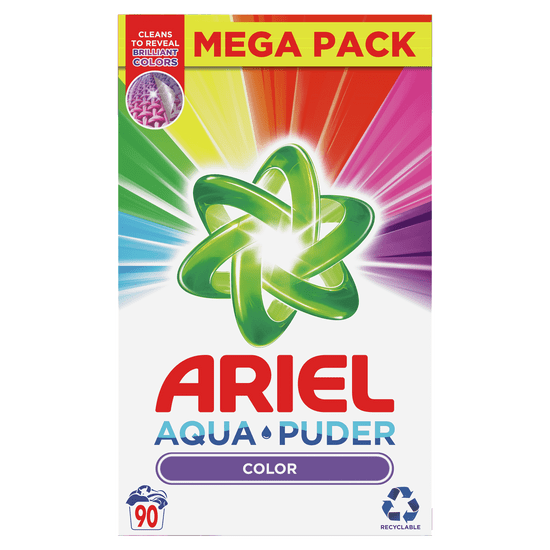 Ariel AquaPuder Color pralni prašek, 90 pranj