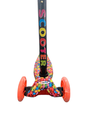 Tri kolesni skiro MAXI SCOOTER z lučkami v kolesih, BONBON, roza H-049-BOR