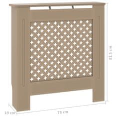 Greatstore Pokrov za radiator MDF 78 cm