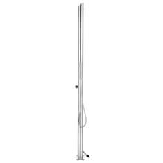 Vidaxl Vrtni tuš 220 cm nerjaveče jeklo
