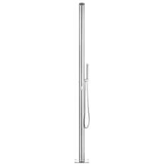 Vidaxl Vrtni tuš 220 cm nerjaveče jeklo