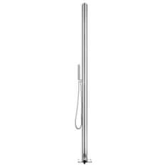 Vidaxl Vrtni tuš 220 cm nerjaveče jeklo