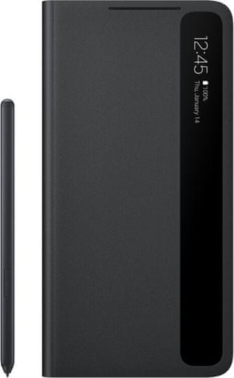 Samsung Smart Clear View Cover preklopni ovitek s pisalom za Galaxy S21 Ultra 5G (EF-ZG99PCBEGEE)