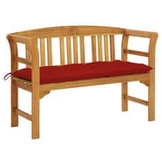 Vidaxl Vrtna klop z blazino 120 cm trden akacijev les